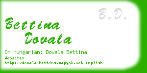 bettina dovala business card